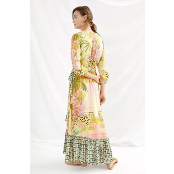 Anthropologie Farm Rio Tropical Wrap Maxi Dress - Picture 2 of 11